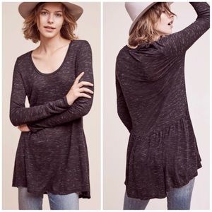 Anthropologie Dolan Heather Gray Tunic Davia Top